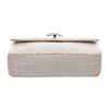 Image 4 : Chanel White Stitched Leather Single Flap Bag