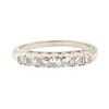 Image 2 : 0.38 ctw Diamond Designer (M)ountain Motif Ring - 14KT White Gold