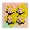 Image 1 : 4 Marilyn Monroes by Steve Kaufman (1960-2010)
