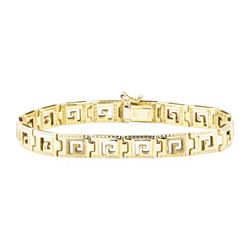 Greek Key Bracelet - 14KT Yellow Gold