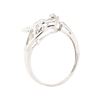 Image 4 : 0.02 ctw Diamond Ring - 10KT White Gold