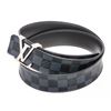 Image 6 : Louis Vuitton Damier Cobalt Canvas Leather Initiales 40MM Belt