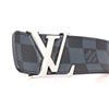 Image 7 : Louis Vuitton Damier Cobalt Canvas Leather Initiales 40MM Belt