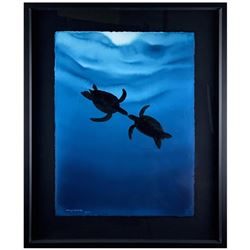 Turtle Reef Kiss by Wyland Original