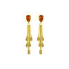Image 1 : Genuine 15.5 ctw Citrine Earrings 14KT Yellow Gold - REF-51V8W