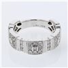 Image 1 : 0.75 CTW Diamond Ring 18K White Gold - REF-103N2Y