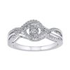 Image 1 : 1/6 CTW Round Diamond Moving Twinkle Solitaire Ring 10kt White Gold - REF-24T3K