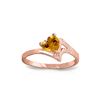 Image 1 : Genuine 0.95 ctw Citrine Ring 14KT Rose Gold - REF-36V3W