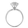 Image 3 : 1/8 CTW Round Diamond Cluster Ring 10kt White Gold - REF-18T3K