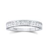 Image 1 : 1/2 CTW Round Diamond Wedding Ring 14kt White Gold - REF-41N9Y