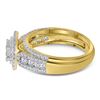 Image 3 : 1 CTW Princess Diamond Bridal Wedding Engagement Ring 14kt Yellow Gold - REF-71R9H