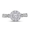 Image 2 : 3/4 CTW Round Diamond Solitaire Bridal Wedding Engagement Ring 14kt Two-tone Gold - REF-87A5N