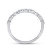 Image 3 : 1/8 CTW Round Diamond Stackable Ring 10kt White Gold - REF-14X4T