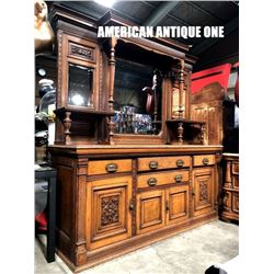 204cm Wooden Cabinet & Mirror Separate