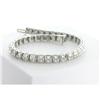 Image 1 : 4 CTTW DIAMOND TENNIS BRACELET DECO 14KWG #982109