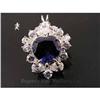 Image 1 : RHJ Heart Synthetic Sapphire & Cubic Zirconium #996714