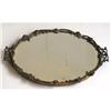 Image 1 :  Apollo Floral Design Bronze Mirror Vanity Tray #997394