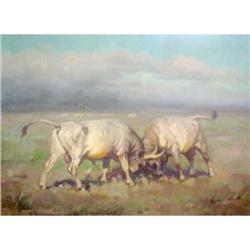 James Viski Painting, The Bull Power #1009021