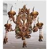 Image 1 : Chandelier Ornate Body, Glass Loops, Dangles #1009368