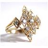 Image 1 : 14k Gold and Diamond Ring c.1970 #1009375