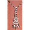 Image 1 : 18kt Gold Diamond NECKLACE 18k Victorian Style #1009450