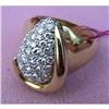 Image 1 : Modern Diamond Deco Form 18kt Gold Ring 18k #1009464