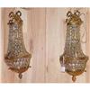 Image 1 : Pair of French Bronze and crystal sconces #1009533