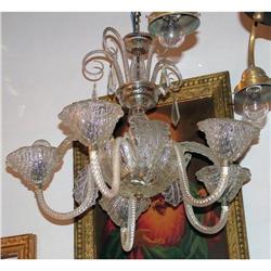 Fine Murano 5 lights chandelier #1009613