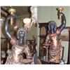 Image 1 : Venetian end of 19th polychrome Blackamoors  #1009627