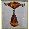 Image 1 : ARTS & CRAFTS CITRINE DIAMOND NECKLACE 1890 #1009711