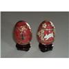 Image 1 : Enamel Handpainted Porcelain Eggs #1024905