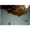 Image 1 : BOTTLE-Amber Colored Figural Fish Bottle #1024957