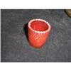 Image 1 : Ruby Red Hobnail Candle Holder  #1025171