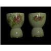 Image 1 : Hand Painted Rose Cups Signed #1025197