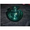 Image 1 : Hand Blown Round Green Glass Vase #1025252
