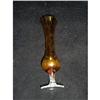 Image 1 : Amber Color Twisted Glass Vase #1025256