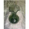 Image 1 : Small Scalloped Edge Green Vase #1025267