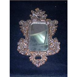 Old Plaster of Paris Framed Mirror #1025301