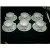 Image 1 : Set Of 6 Milk Glass Cups and Saucers Signed  #1025320