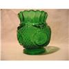 Image 1 : Toothpick Holder Green Early Pattern Glass #1025355