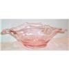 Image 1 : Pink Depression Cut Two Handled Bowl #1025654