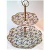 Image 1 : Lefton Violet Chintz Decorated Cake Stand #1025661