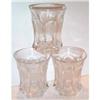 Three Fostoria Clear Crystal Coin Tumblers #1025781