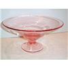 Image 1 : Pink Footed Elegant Depression Glass Compote #1025855