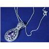 Image 1 : Amethyst Antique Style Sterling Silver necklace#1026127