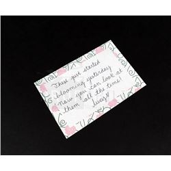 Once Upon a Time - Lucy's Note Prop (1416)