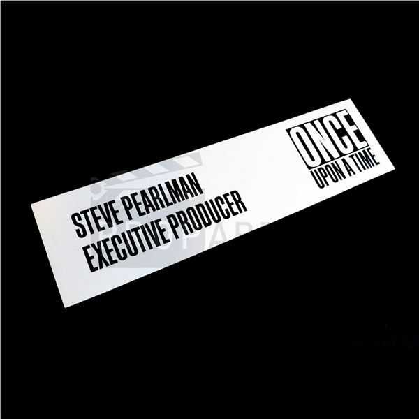 Once Upon a Time - Video Village Chair Back Title Card 'EXEC PRODUCER PEARLMAN'
