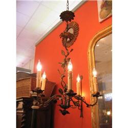 1920s Spanish Gilded Iron Chandelier #981041