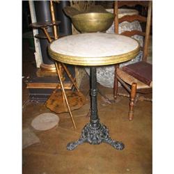 19th Century French Iron Bistro Table #981063