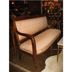French Directoire Period Walnut Settee #981064